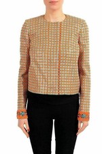 Just Cavalli Multi-Color Embellished Women's Basic Jacket US S IT 40