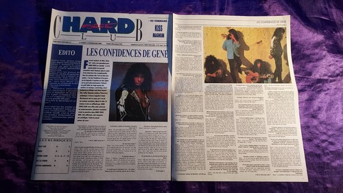 Kiss pages magazine hard - kiss,