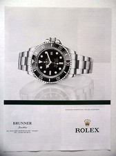 PUBLICITE-ADVERTISING :  ROLEX Oyster Perpetual Deepsea  2013 Brunner,Montres