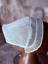 DENTELLE ANCIENNE - COIFFE NANTAISE - Tulle amidonné