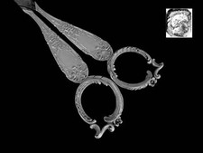 Lapeyre Antique French Sterling Silver Scissors Rococo
