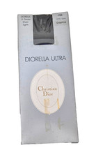 CHRISTIAN DIOR Collants Vintage Diorella Ultra 106 Graphite 15 Denier (B)