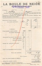 1910 LA BOULE DE NEIGE A PARIS