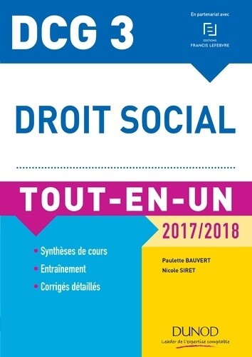 Dcg droit social 2017 2018 - droit, 2017/2018