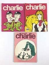 Mensuel Charlie / Lot 3 Magazines N°8 19 80 / 1969 1970