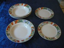 4 ASSIETTES CREUSES ET 2 PLATES PORCELAINE BLANCHE MADE IN CHINA CHINE VINTAGE