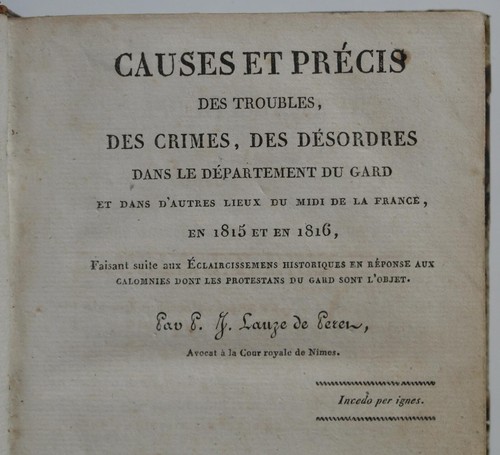 Causes précis des troubles - précis,