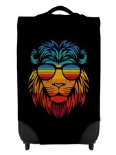 Rétro Lion Tête - Noir Caseskinz Étui Housse Valise non Inclus