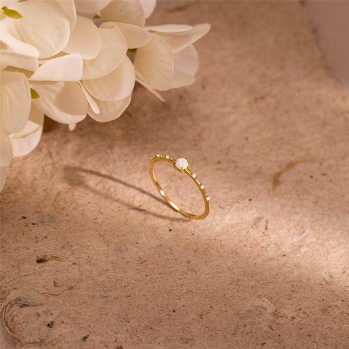 Bague promesse opale - bague, de