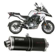 Pot D'Echappement Storm by Mivv noir Oval Acier Benelli Trk 502 2017 > 2026