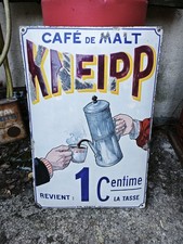 Plaque émaillée ancienne KNEIPP enamel sign no Maggi Kub