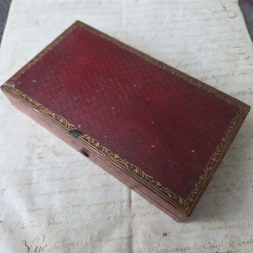 Rare ecrin boîte cuir - ecrin,