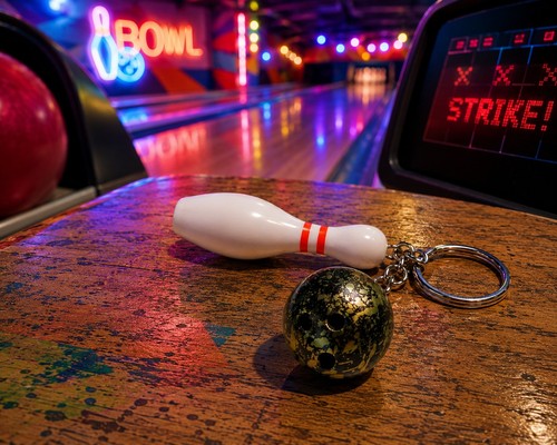 Porte clés bowling quille - bowling,