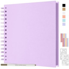 Album Photo Spirale Scrapbook 21x21cm DIY Scrapbooking Album 40 Pages Livre D...