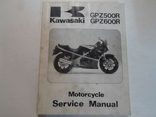 1985 1989 Kawasaki GPZ500R GPZ600R Service Manuel Eau Endommagé Vitrail Usine
