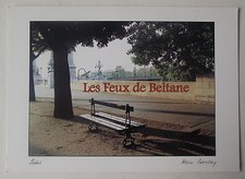 Carte postale Banc public