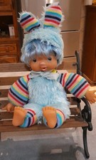 Poupée chiffon bleu rayé