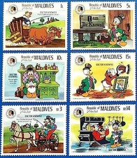 DISNEY // MALDIVES FRÈRES GRIMM MNH CONTES DE FÉES, CHEVAUX, BOVINS