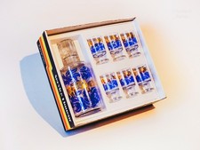 Lot carafe Luminarc et six verres à liqueur assortis français vintage en origine