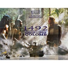 1492 CHRISTOPHE COLOMB Affiche de film  - 4x3 m. - 1992 - Gérard Depardieu, Ridl