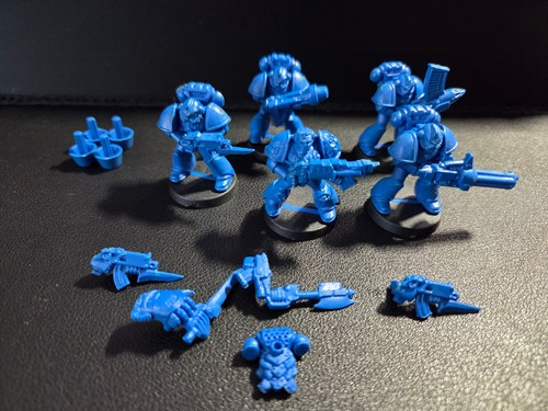 Space marines bleus - 5, +