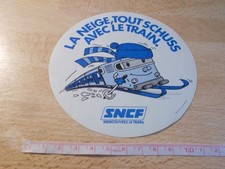 Autocollant SNCF - LA NEIGE TOUT SCHUSS AVEC LE TRAIN
