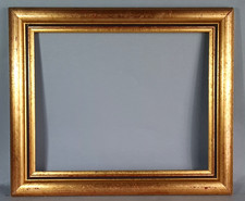 Cadre 50x42 cm, feuillure: 40x32 à 41x33 cm 6F bois dorure à la feuille C795