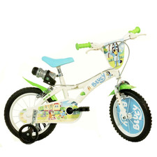 Vélo 14" Bluey Enfant 3 4 5 Ans Haut 125 Cm Blanc Dino Bikes