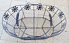 Panier métal corbeille à