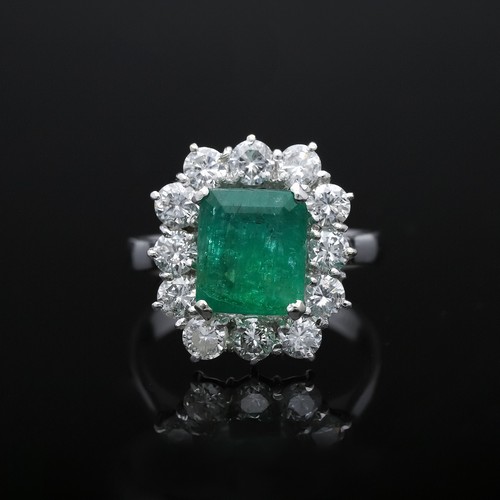 Bague halo diamants brillants - bague,