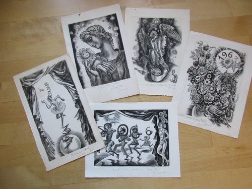 Lot cartes de voeux - x,