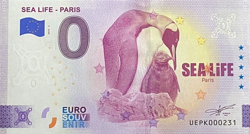 Billet euro sea - 0, paris