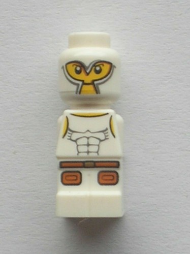 Lego white microfigure - white,