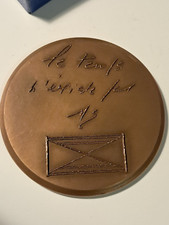 MDP grosse médaille bronze  micheline SANDREL 71 MM