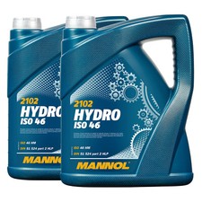 10 L 2x 5 Litre Bidon MANNOL Hydro Iso Hlp 46 Central Huile Hydraulique din