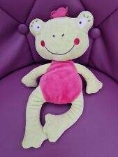 Doudou grenouille 23 Cm verte rose NICOTOY - 8036