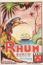 ETIQUETTE / RHUM SURFIN