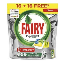 Tablettes pour Lave-vaisselle Fairy All in 1 Platinum Frais [24 Unités]