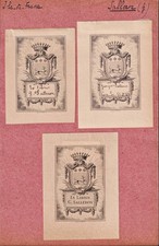 Salleron Île De France Ex-Libris Wappen Blason Armorial Bookplate Exlibris