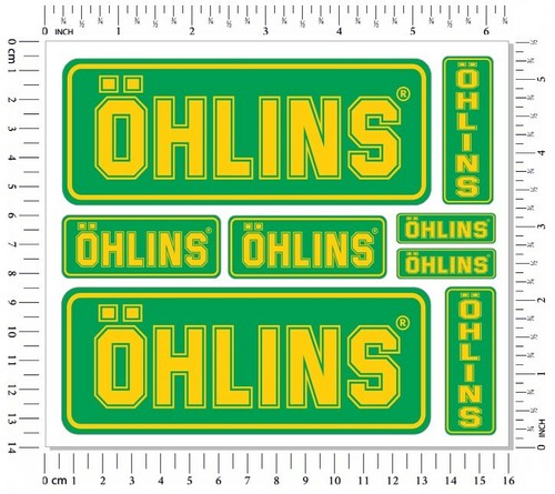 Ohlins fork shock stickers - fork,