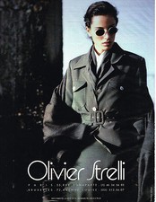 PUBLICITE ADVERTISING 025  1993  OLIVIER STRELLI  haute couture D. ISSERMANN