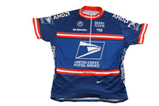 Maillot vélo vintage Nike United States postal service Visa Subaru