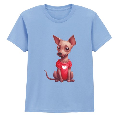 Chemise cœur chien mignon - chemise,