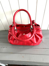 Sac en cuir grainé rouge Le Tanneur