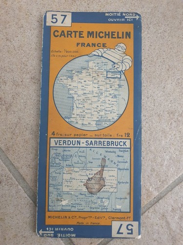 Ancienne carte michelin - carte,
