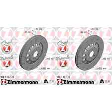 2x ZIMMERMANN Formula Z Disques 370mm Perforé Avant Convient pour Audi Tt Cu