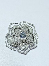 Magnifique Broche Fleur Swarovski - Cristaux Swarovski