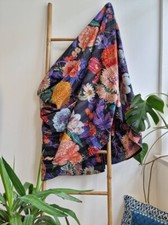 Indien Floral Noir Reine