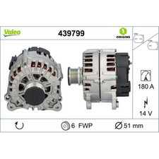 1x Alternateur VALEO 439799 convient pour AUDI VW