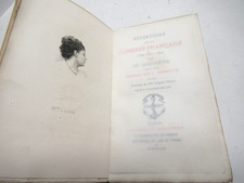 GUEULLETTE REPERTOIRE COMEDIE-FRANCAISE 1892 Portrait ACTRICE THEATRE 500 EX.